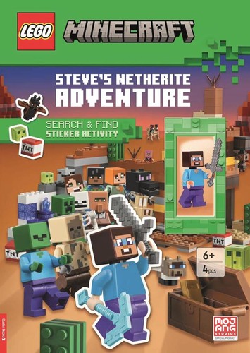 Minecraft: Steve's Netherite Adventure: Search & Find Sticker Activity