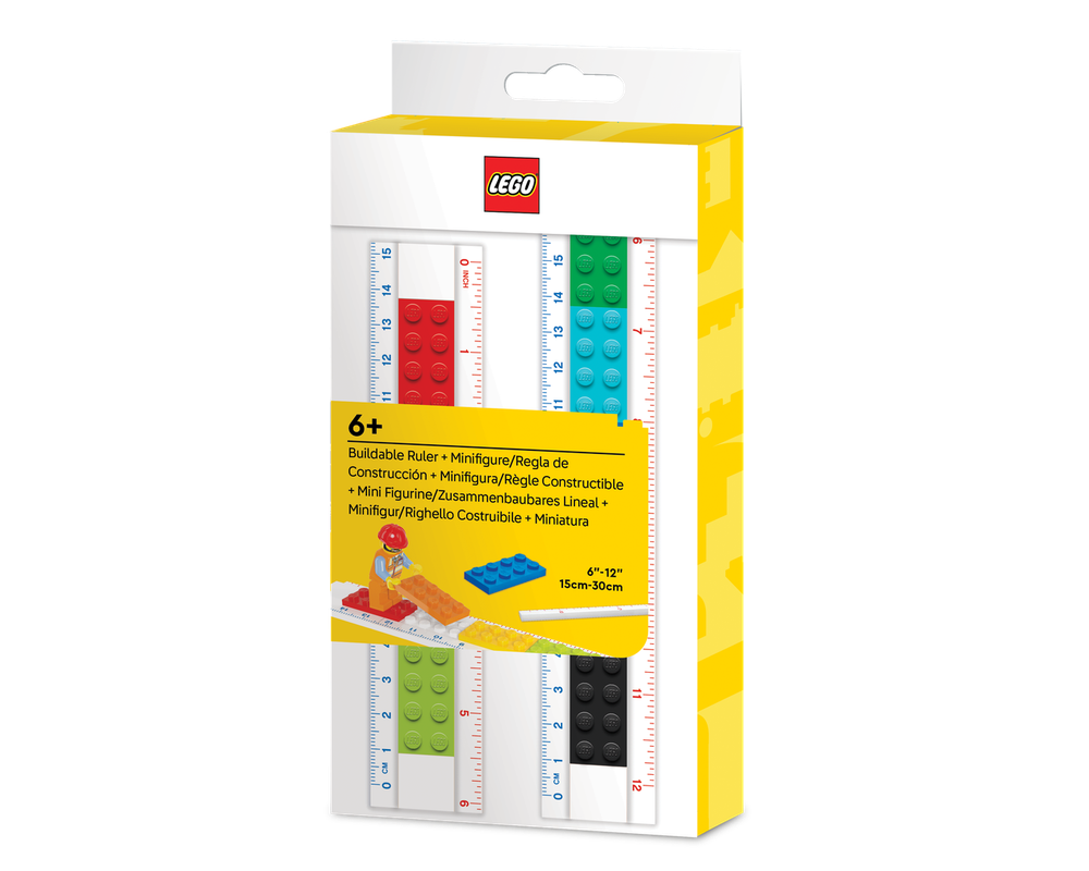 LEGO Set 5010100-1 Buildable Ruler with Construction Worker Minifigure ...
