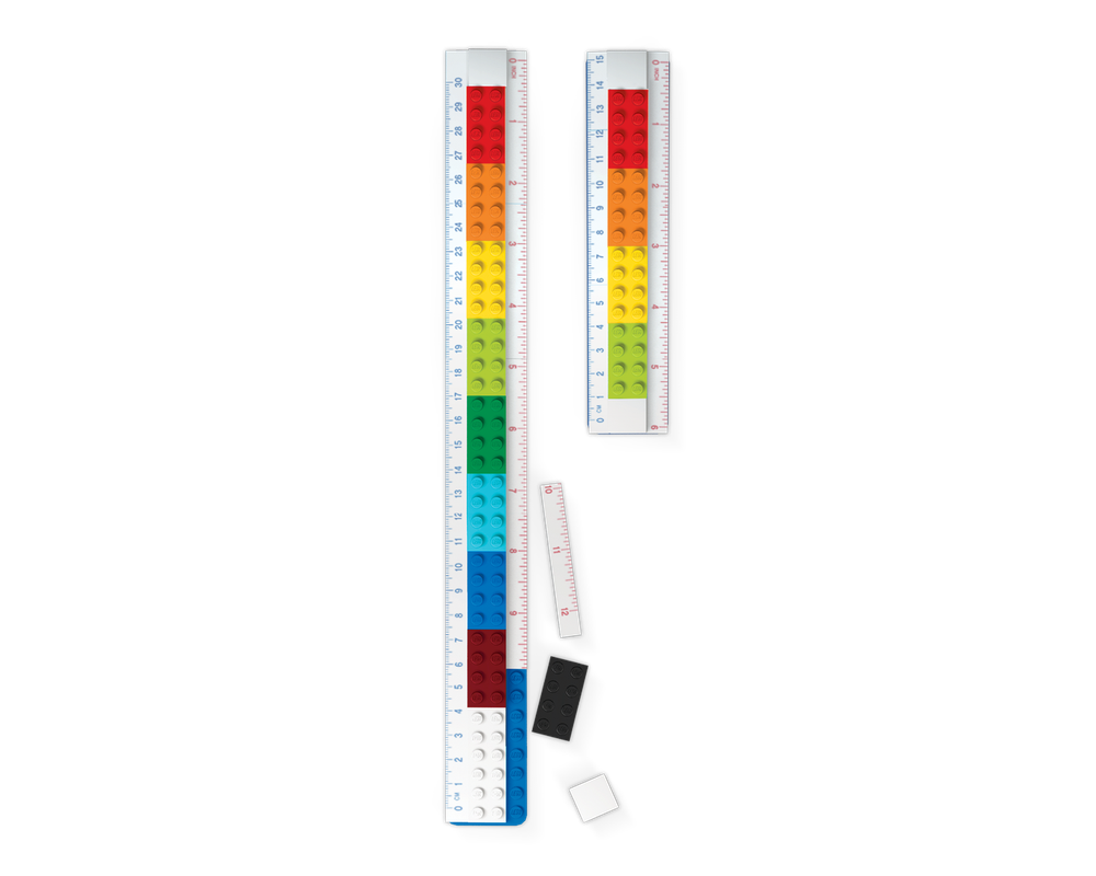 LEGO Set 5010100-1 Buildable Ruler with Construction Worker Minifigure ...