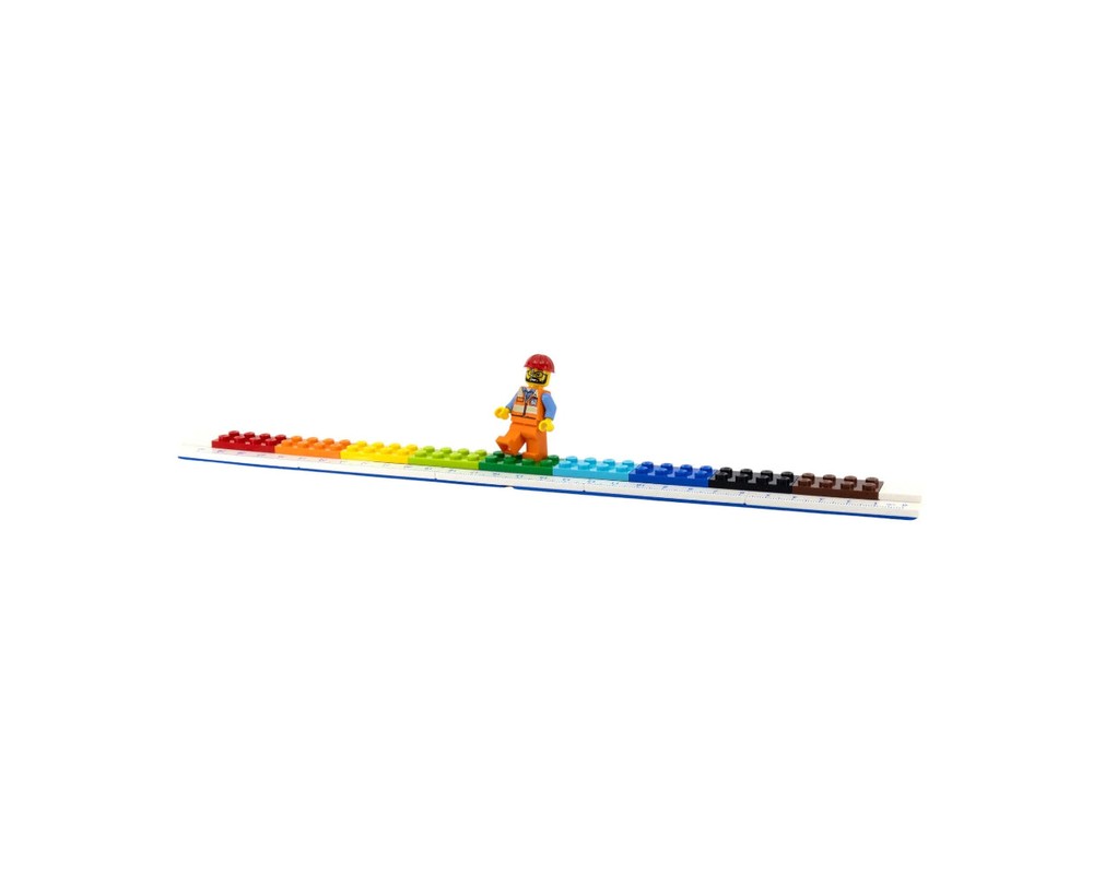 LEGO Set 5010100-1 Buildable Ruler with Construction Worker Minifigure ...