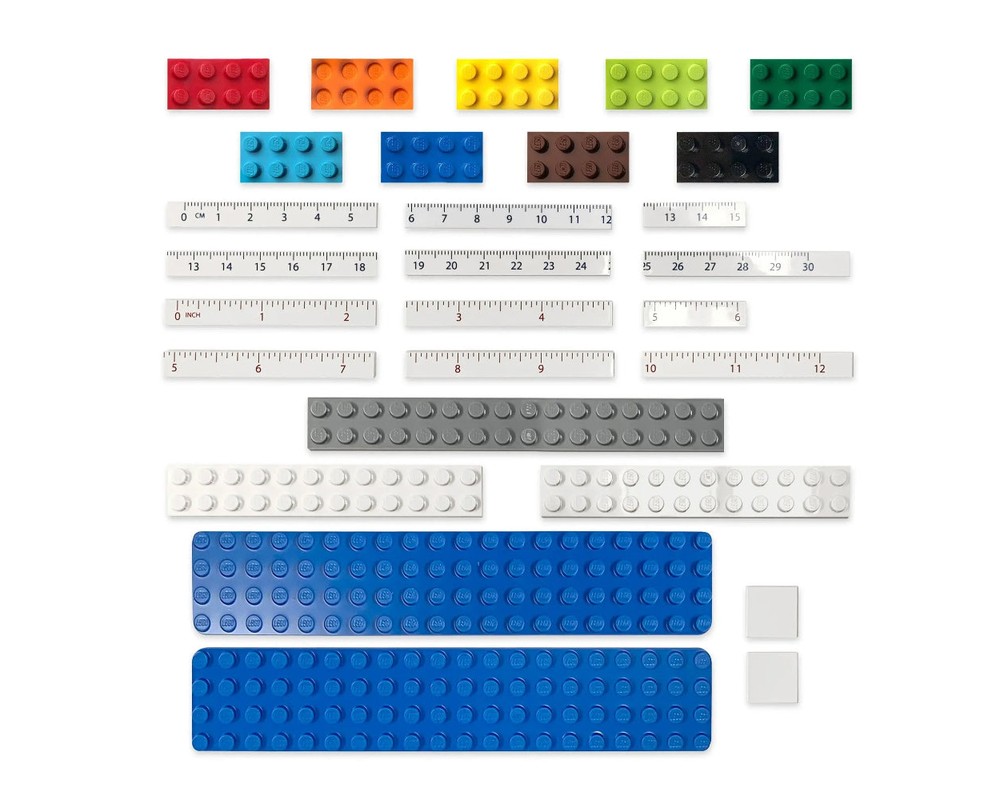LEGO Set 5010100-1 Buildable Ruler with Construction Worker Minifigure ...