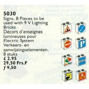 Signs for Use with Lighting Bricks 9V