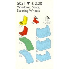 Windscreens, Seats, Steering Wheel (set 5051-1)