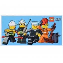 City Minifigs Towel