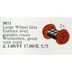 Wheel Sets, Large, Red (set 5071-1)