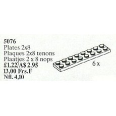 Plates 2 x 8 (set 5076-1)