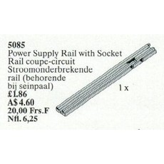 Power Supply Rail with Socket (set 5085-1)