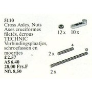 Cross Axles, Nuts