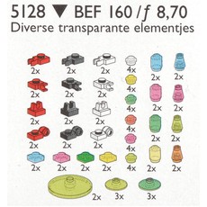 Transparent Plates, Bricks, Toolholders (set 5128-1)