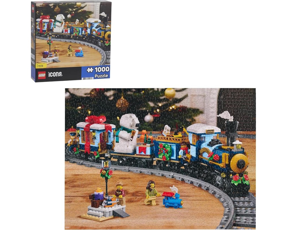LEGO Set 51296-1 Icons Holiday Express Train Puzzle (2026 Gear ...