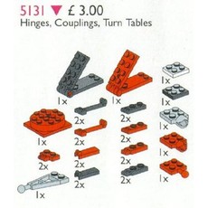 Hinges, Couplings, Turntables (set 5131-1)