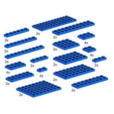 Plates, Blue (set 5146-1)