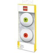 Round Eraser Set (Lime and Red)