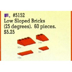 Roof Bricks, Red, 25 Degrees