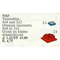 Turntables, 4 x 4 and 2 x 2 (set 5163-1)