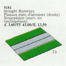Runways, Straight (Airport) (set 5181-1)