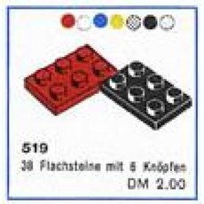 2 x 3 Plates (cardboard box version) (set 519-1)