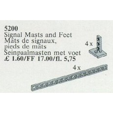Signal Masts and Feet (set 5200-1)