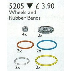 Pulleys and Rubber Belts (set 5205-1)