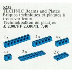 TECHNIC Beams and Plates [Blue] (set 5232-1)