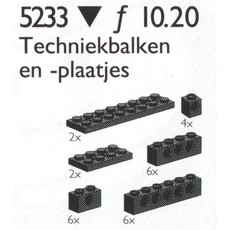 Small Beams and Plates with holes (set 5233-2)
