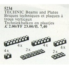 TECHNIC Beams and Plates {black} (set 5234-1)