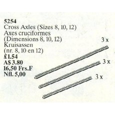 Cross Axles (Sizes 8, 10, 12) (set 5254-1)