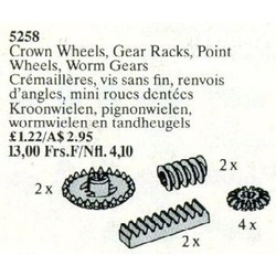 Crown Wheels, Gear Racks, Point Wheels, Worm Gears