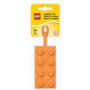 Orange Brick Luggage Tag