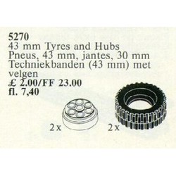 43 mm Tires and Hubs / 43 mm Tyres and Hubs