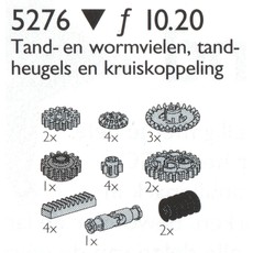 Gear Wheels Etc. / Gear Wheels, Worm Gears, Universal Joints and Gear Racks (set 5276-1)