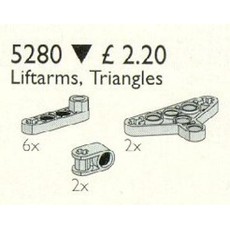 Liftarms & Triangles / Liftarms, Triangles (set 5280-1)