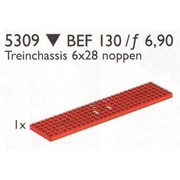 Wagon Plate, Red (6 x 28)