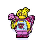 Butterfly Girl Snap Button