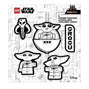 Star Wars The Mandalorian Grogu Black and White Stickers