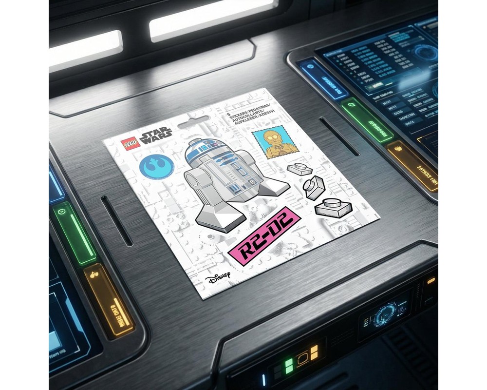 LEGO Set 53762-1 Star Wars R2-D2 Stickers (2026 Gear > Stationery and ...