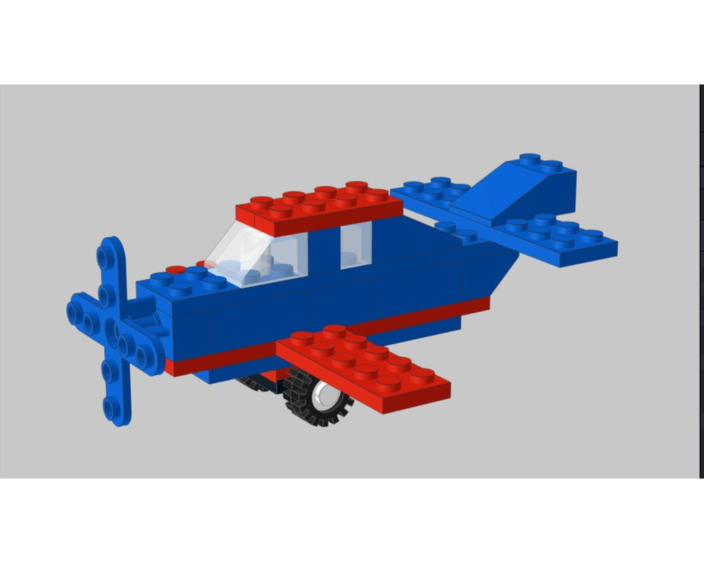 LEGO Set 545-1-b2 Airplane (1990 Universal Building Set > Basic ...