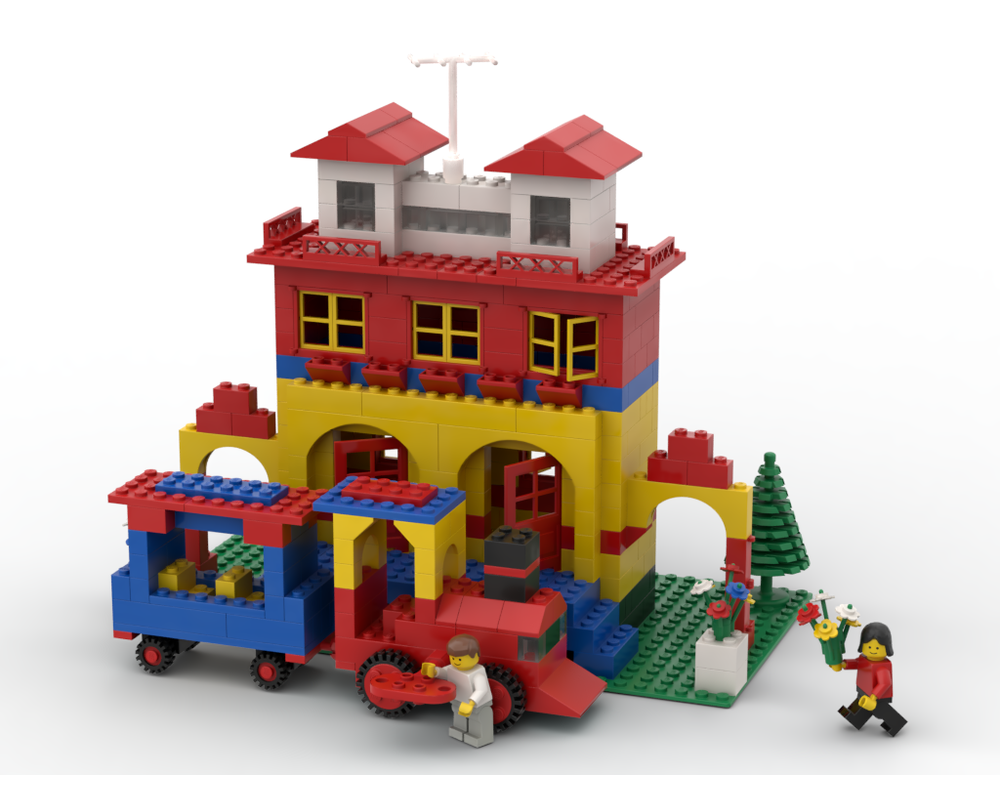 LEGO Set 557-1-c1 Train Station (1987 Universal Building Set > Basic ...
