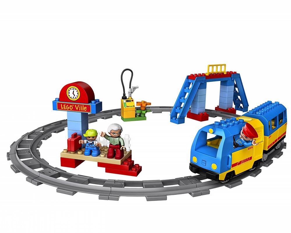 Lego Duplo 5608 - Le Train électrique - Complet - Starter Set Locomotive  rails
