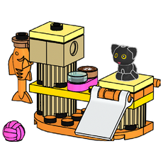 Cat Tree with Kitten (set 562504-1)