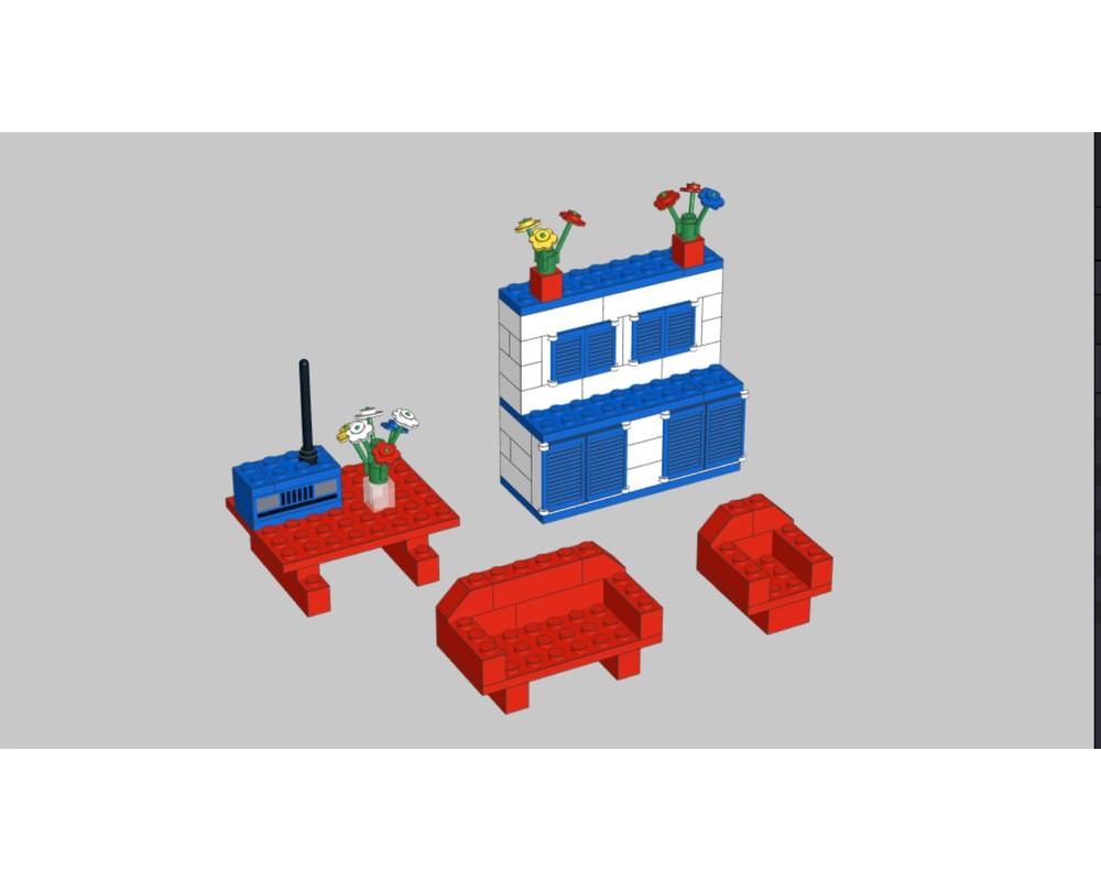 LEGO Set 565-2-b3 Furniture (1990 Universal Building Set > Basic ...