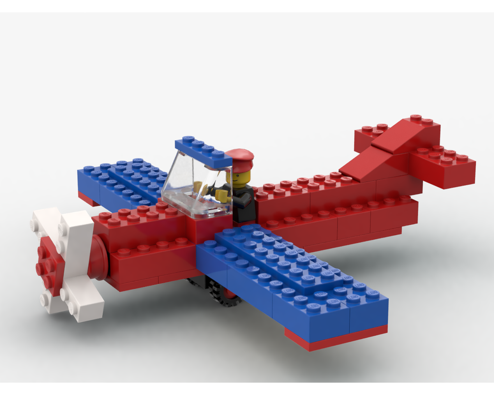 LEGO Set 566-1-b6 Propeller plane (1981 Universal Building Set ...