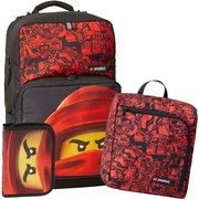 Ninjago Kai Backpack with Gym Bag and Pencil Case