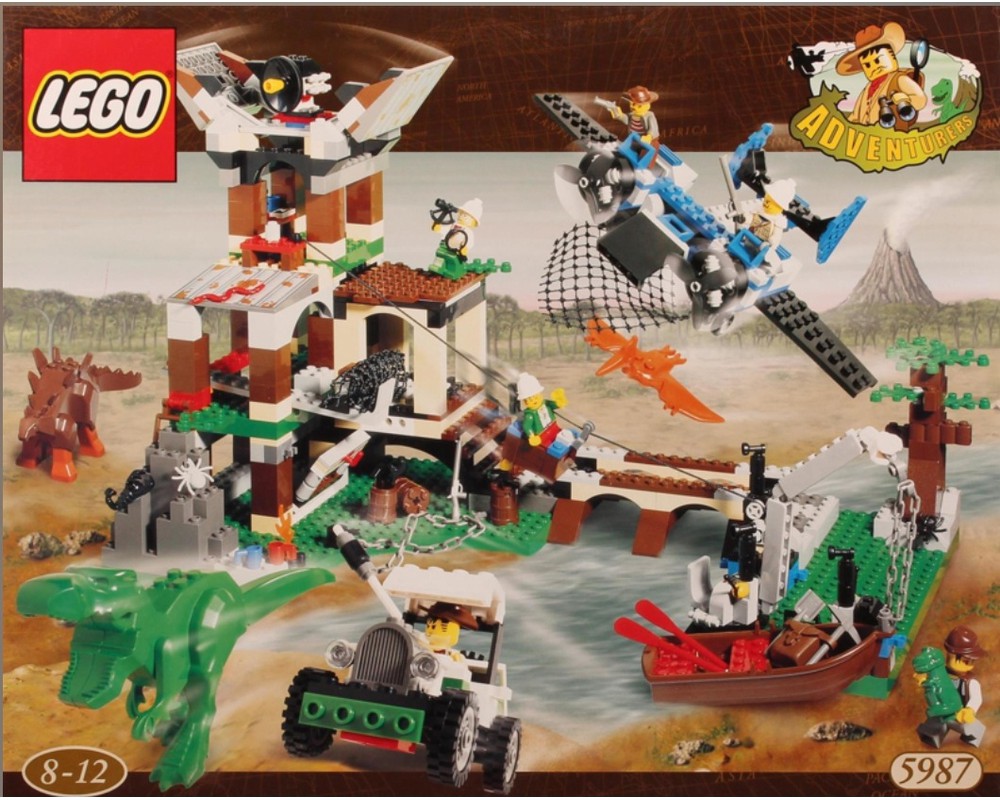 LEGO Set 5987-1 Dino Research Compound (2000 Adventurers > Dino Island ...