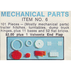 Velveeta Set No. 6 Mechanical Parts (set 6-1)