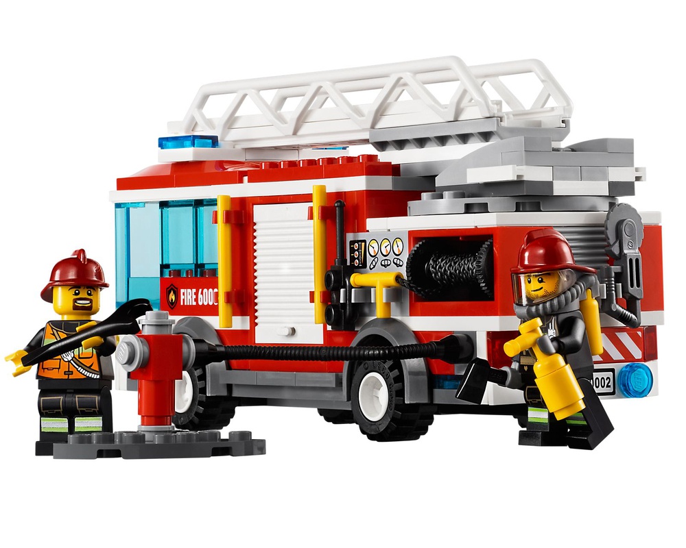 kapre krans Henstilling LEGO Set 60002-1 Fire Truck (2013 City > Fire) | Rebrickable - Build with  LEGO
