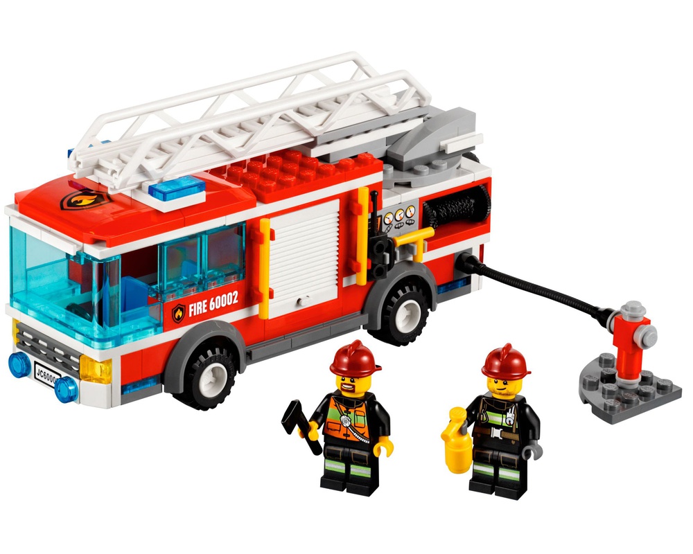 kapre krans Henstilling LEGO Set 60002-1 Fire Truck (2013 City > Fire) | Rebrickable - Build with  LEGO