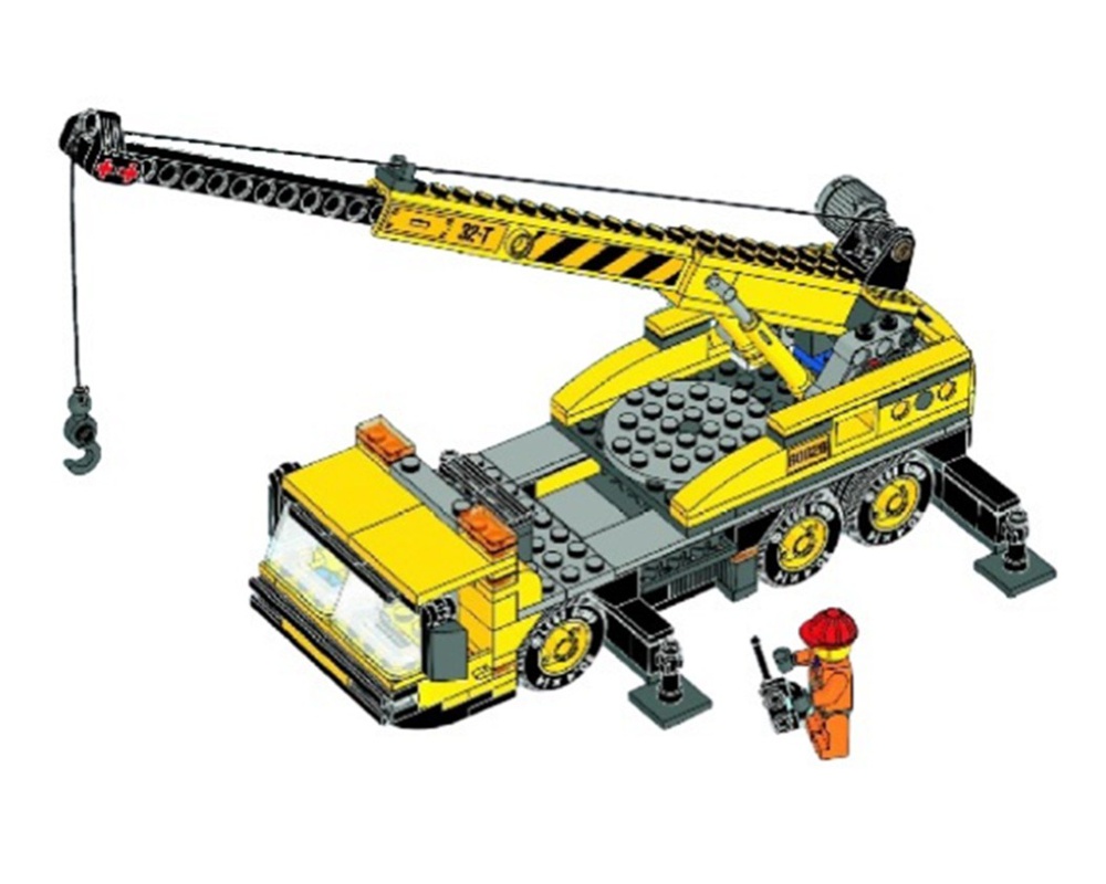 LEGO Set 60026-1-s4 Mobile Crane (2013 > Traffic) | Rebrickable Build with LEGO