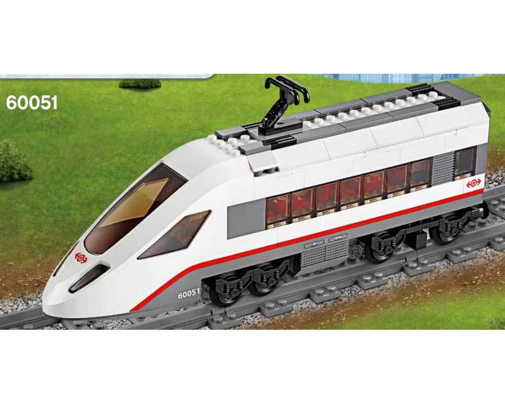 LEGO Set 60051-1-s4 Rear Passenger Carriage (2014 City > Trains ...