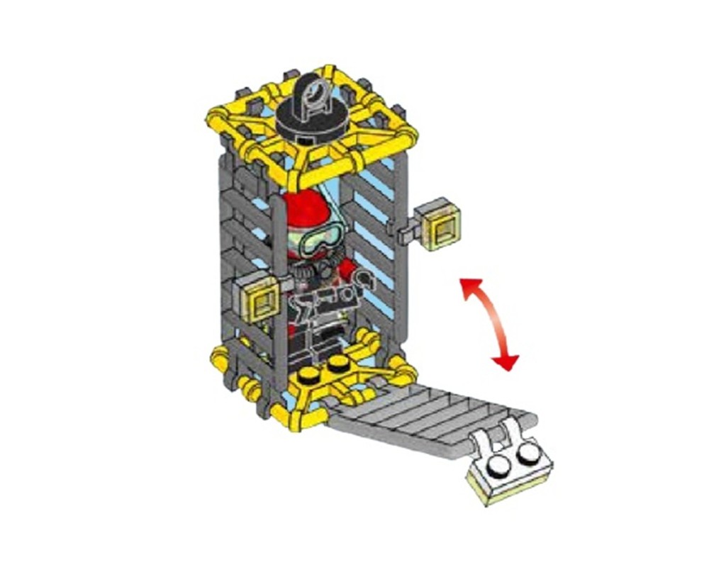 LEGO Set 600951s6 Shark Cage (2015 City) Rebrickable Build with LEGO